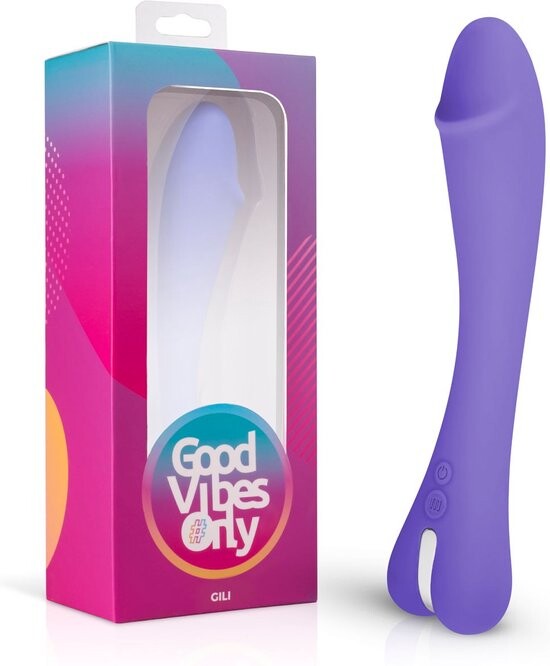 Вібратор для точки G Good Vibes Only Gili силіконовий, фіолетовий, 22 х 3.7 см