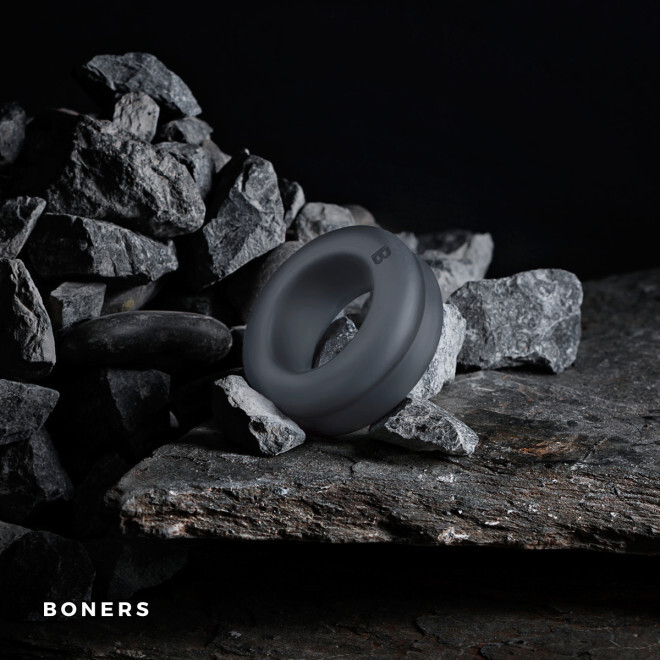 Boners Diamond Cock Ring - Grey - Изображение 2