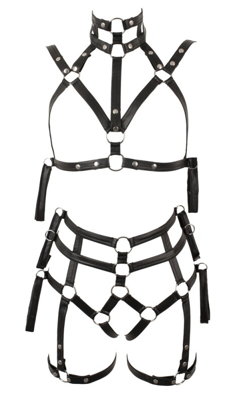 Бондажний комплект Bad Kitty Bondage Set, L/XL, чорний - Изображение 5