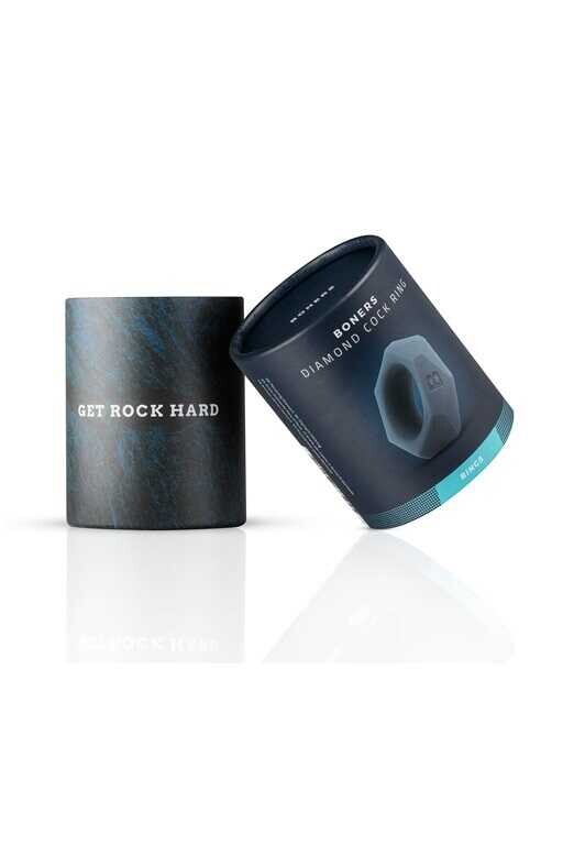 Boners Diamond Cock Ring - Grey - Изображение 1