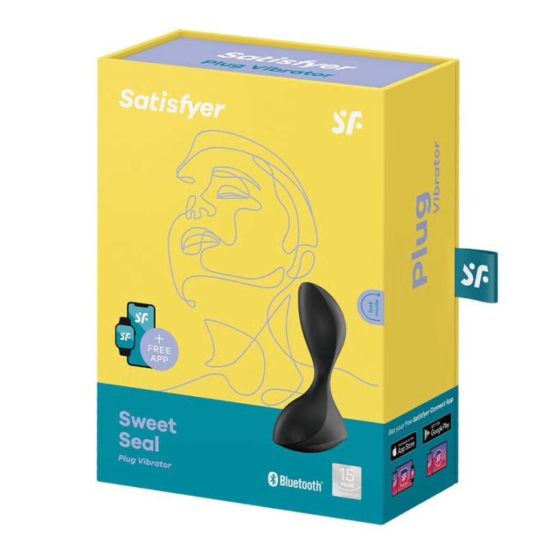 Анальний вібратор Satisfyer Sweet Seal з додатком, чорний, 7 х 3.5 см - Изображение 1