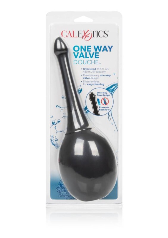 Анальний душ One Way Valve CalExotics чорний, 29.7 х 2.5 см - Зображення 1