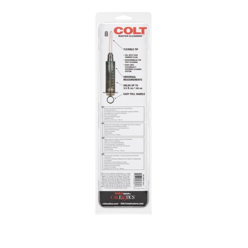 Анальний душ-шприц COLT Master Cleanser чорний, 12 х 1.2 см - Изображение 6