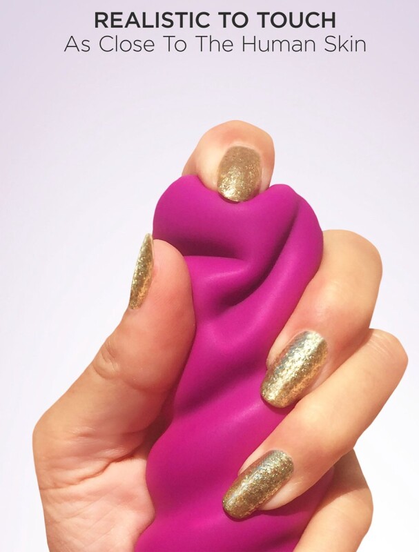 Вібратор рельєфний Gjack Mini Gvibe фуксія, 19 х 3.5 см - Зображення 3