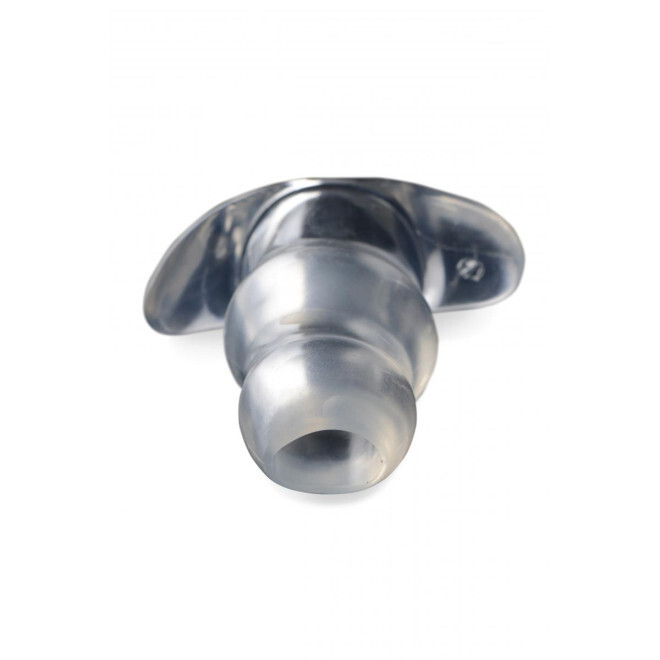 Анальна пробка тунель Master Series Clear View Hollow Anal Plug, прозора 13 х 4.3 см - Зображення 2