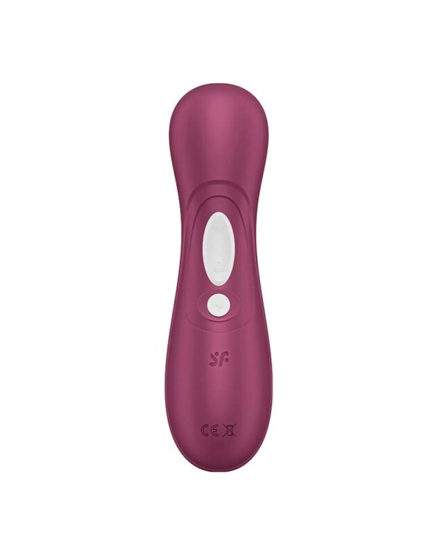 Вакуумний стимулятор клітора Satisfyer Pro 2 з вібрацією та додатком, бордовий, 16.4 х 6.5 см - Изображение 3