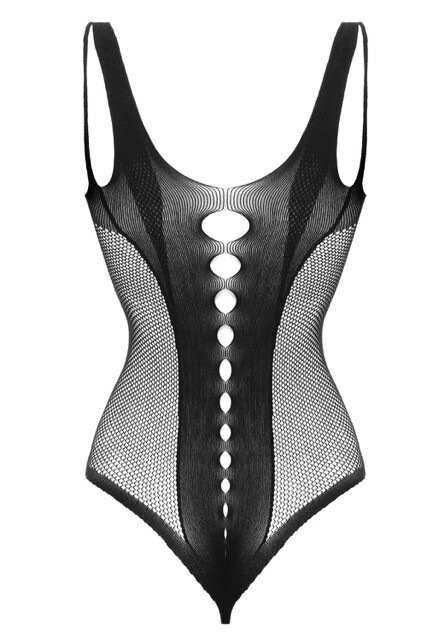 Боді з інтимним вирізом Besired Lean, з сіточкою, чорний, One Size - Зображення 4