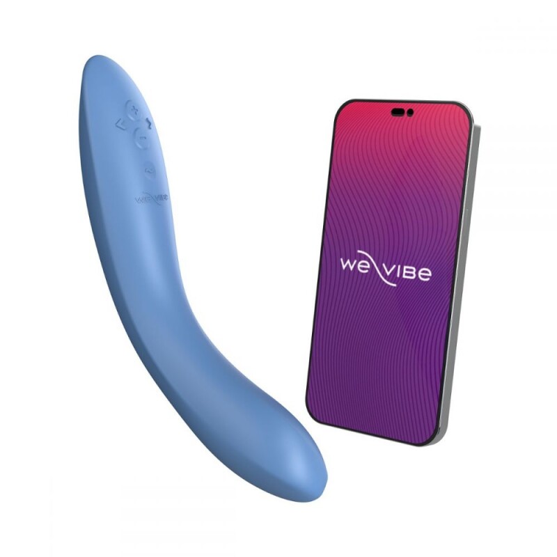 Вібратор для точки G Rave 2 We-Vibe, силіконовий, синій, 19.3 х 3 см - Зображення 1