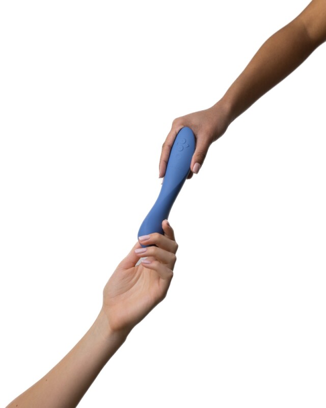 Вібратор для точки G Rave 2 We-Vibe, силіконовий, синій, 19.3 х 3 см - Зображення 9