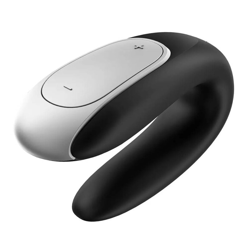 Вібратор для пар Satisfyer Double Fun з пультом, чорний, 9.3 х 4.2 см - Изображение 4