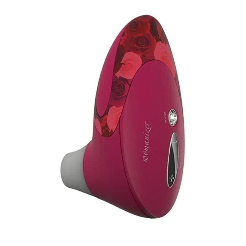 Кліторальний стимулятор Womanizer Pro W500 Red/Rose з квітковим принтом, червоний - Изображение 4