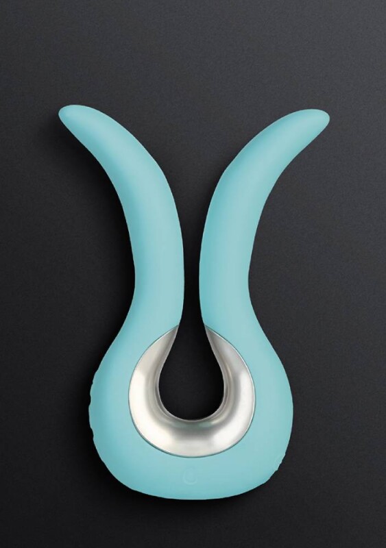 Подвійний вібратор Gvibe Tiffany універсальний, м'ятний, 10.5 х 2 см - Изображение 2