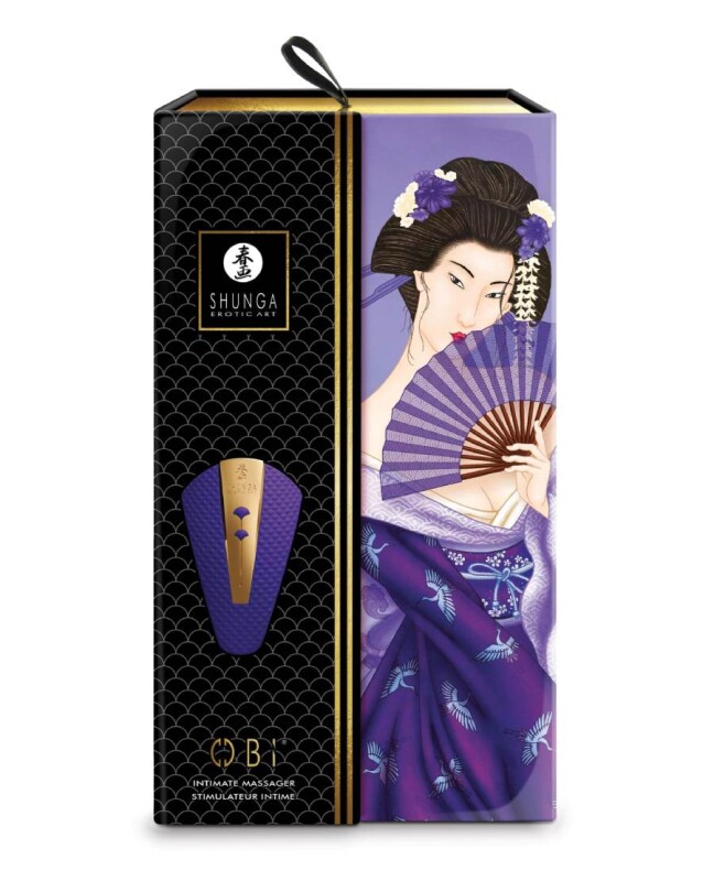 Вібратор для клітора Shunga Obi ніжно фіолетовий, 11.5 см x 7 см - Зображення 4