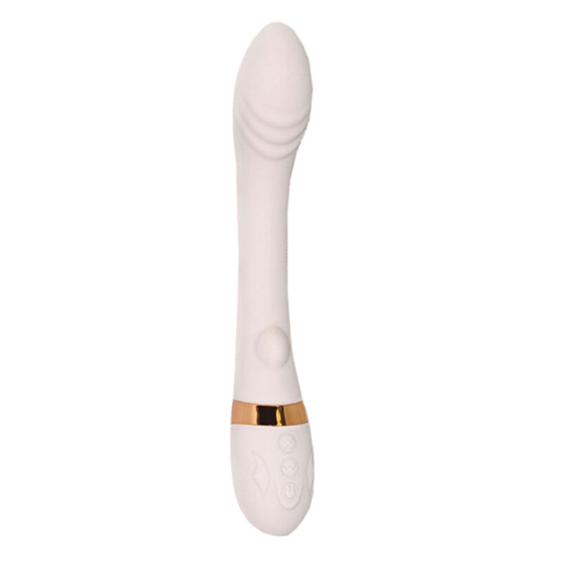 Вібратор для точки G Sweet Em Heating Vibe з підігрівом, бежевий, 19.2 х 3.3 см - Зображення 2