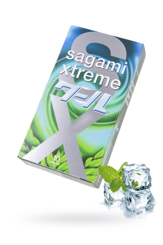 Презервативи латексні Sagami Xtreme Mint, 10 шт - Зображення 1