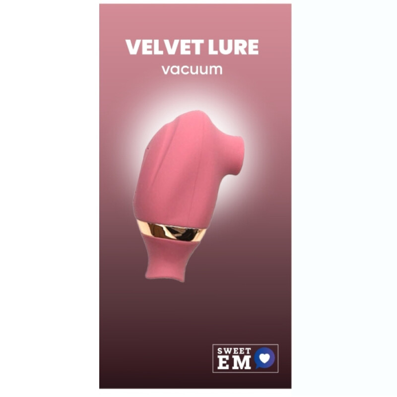 Вакуумний стимулятор клітора Sweet Em Vacuum з рухливим язичком, рожевий, 8.2 х 4.9 см