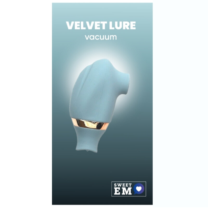 Вакуумний стимулятор клітора Sweet Em Vacuum з рухливим язичком, блакитний, 8.2 х 4.9 см - Изображение 5