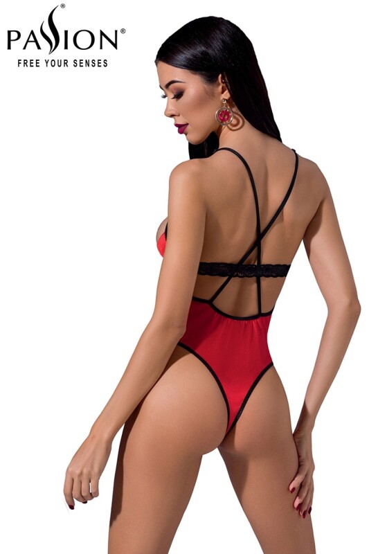 Боді Passion FEMMINA BODY, червоне, S/M - Зображення 1
