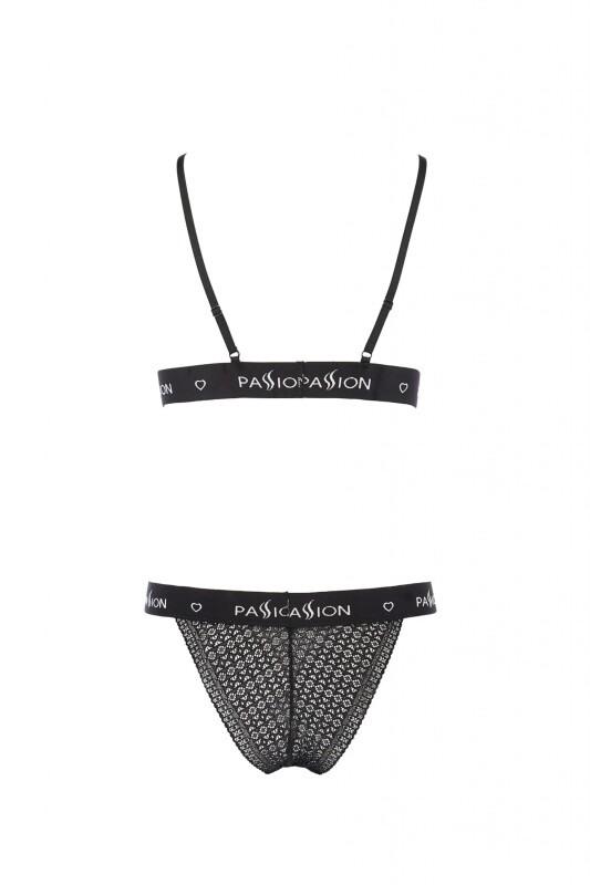 Комплект білизни сексуальний S/M Glamiss Passion, 2 предмети, чорний - Зображення 2