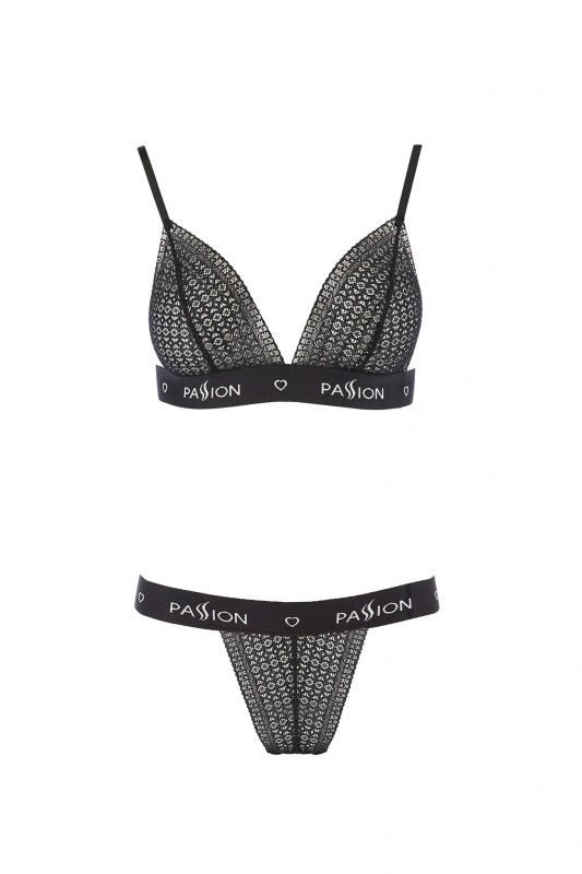 Комплект білизни сексуальний S/M Glamiss Passion, 2 предмети, чорний - Зображення 1