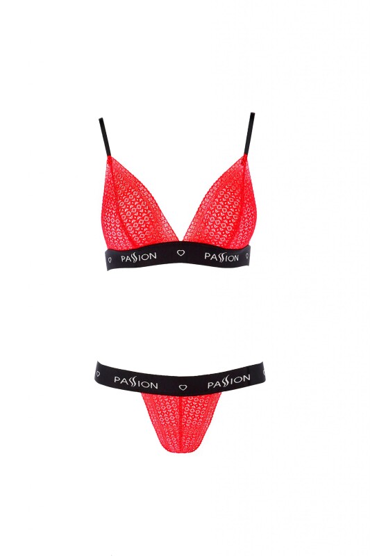 Комплект білизни сексуальний S/M Glamiss Passion, 2 предмети, червоний - Изображение 2