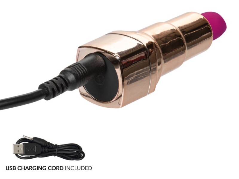 Вібратор у формі помади CalExotics Hide & Play Lipstick Recharge, 7.5 х 2 см - Зображення 4