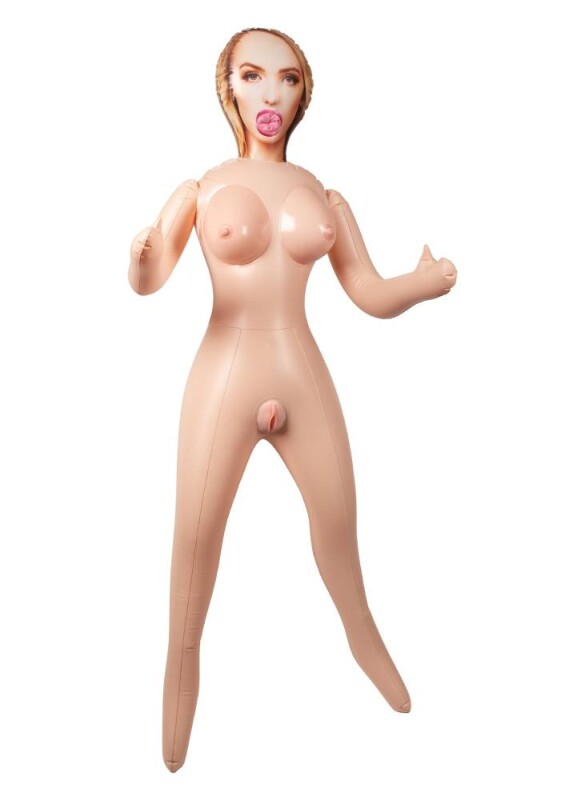 Лялька для сексу The Girl Next Door Love Doll з 3 робочими отворами, бежева - Зображення 1