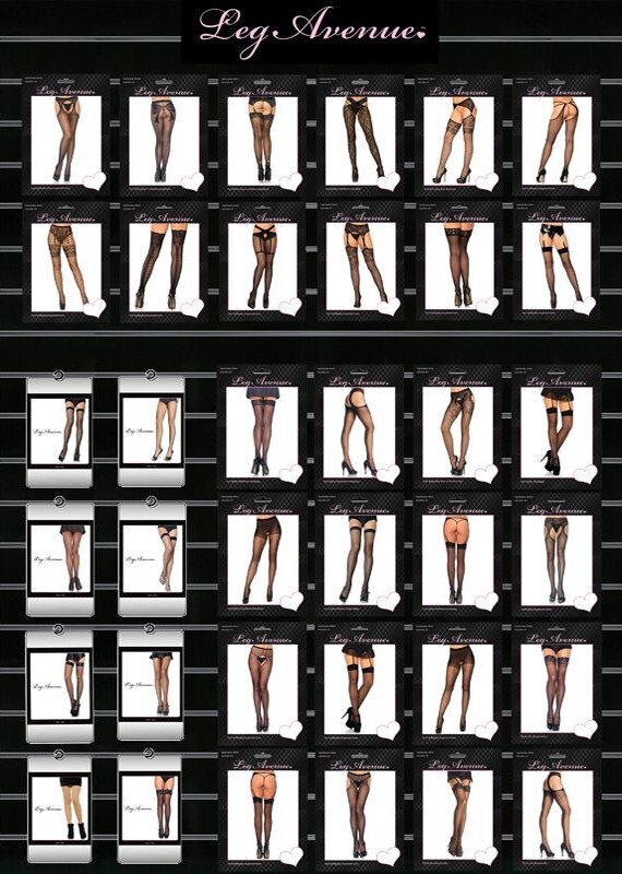 Панчохи з мереживом One Size Alix Sheer Thigh High Stockings від Leg Avenue, білі - Зображення 3