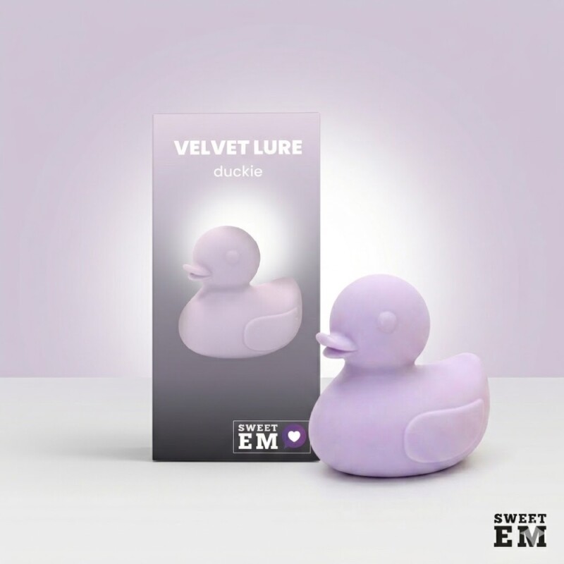 Вібратор для клітора Sweet Em Duckie у вигляді качечки, лавандовий, 7.5 х 6 см - Зображення 9