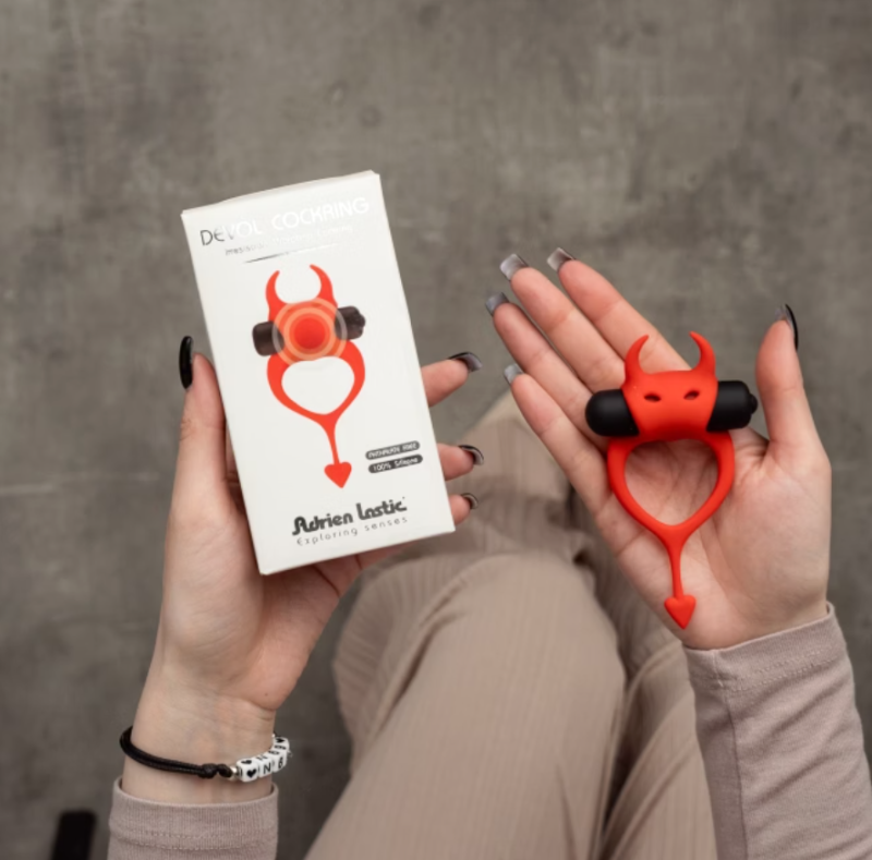 Ерекційне віброкільце Adrien Lastic Devol Cockring - Зображення 4