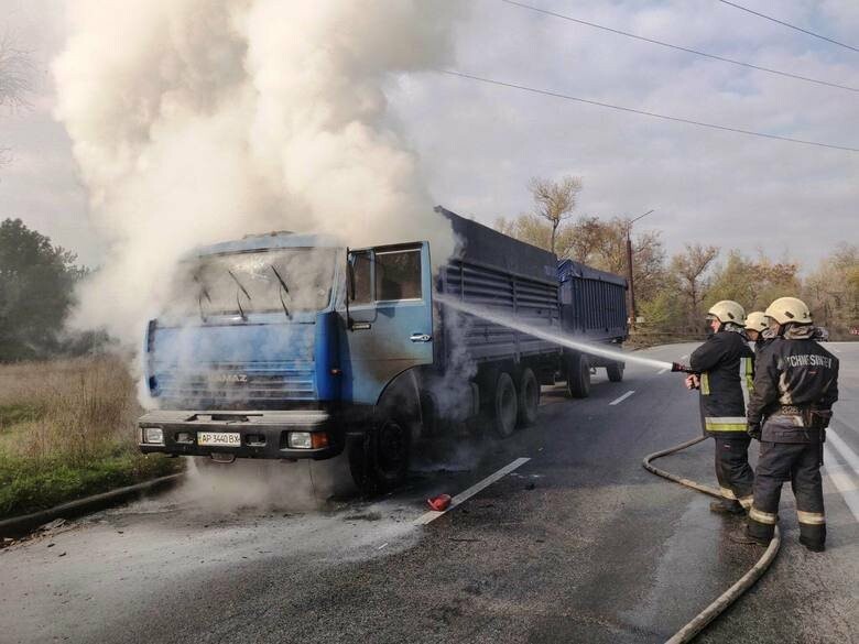 Сегодня загорелся камаз