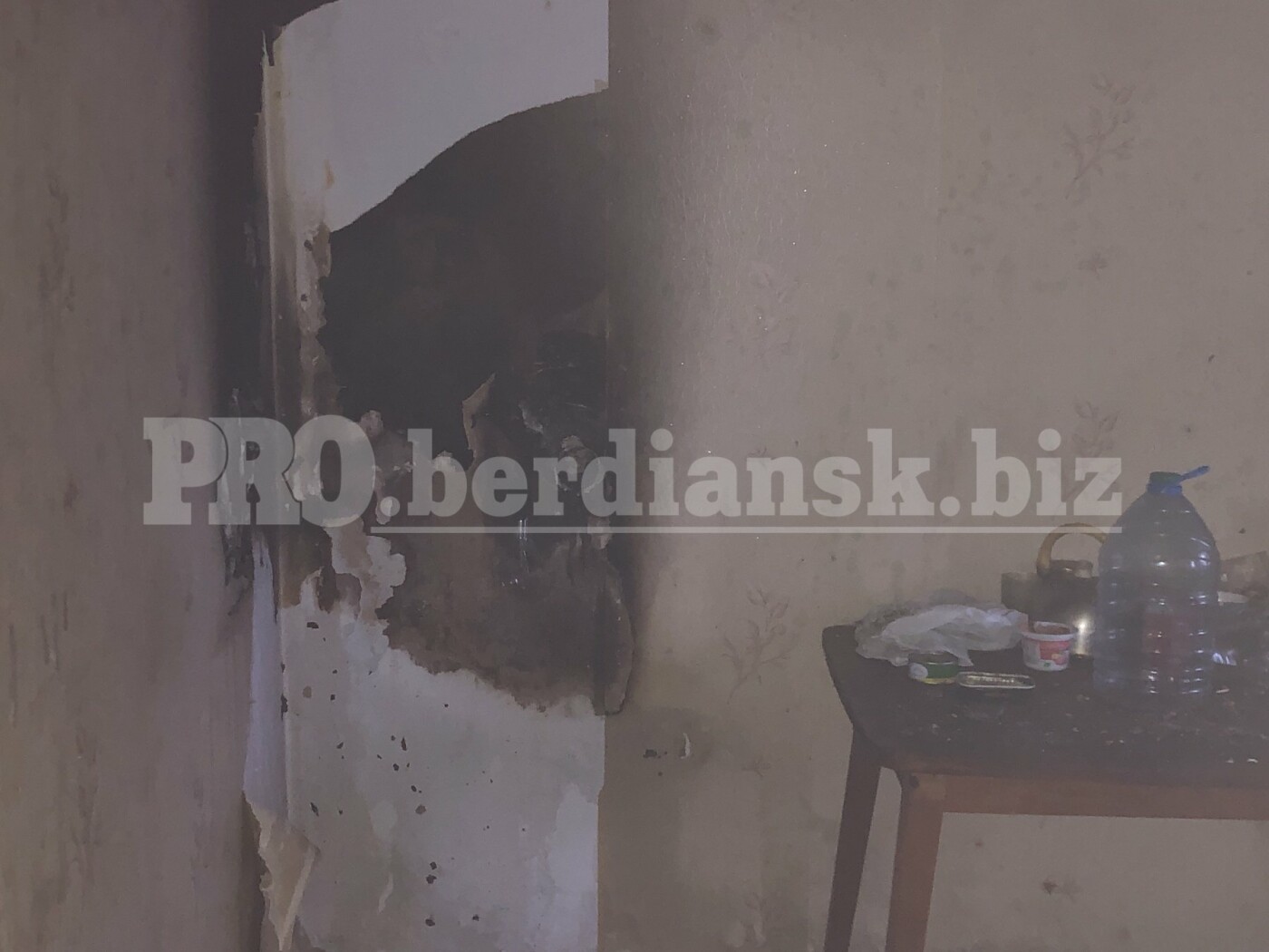 В Бердянске снова произошел пожар в общежитии (фото)