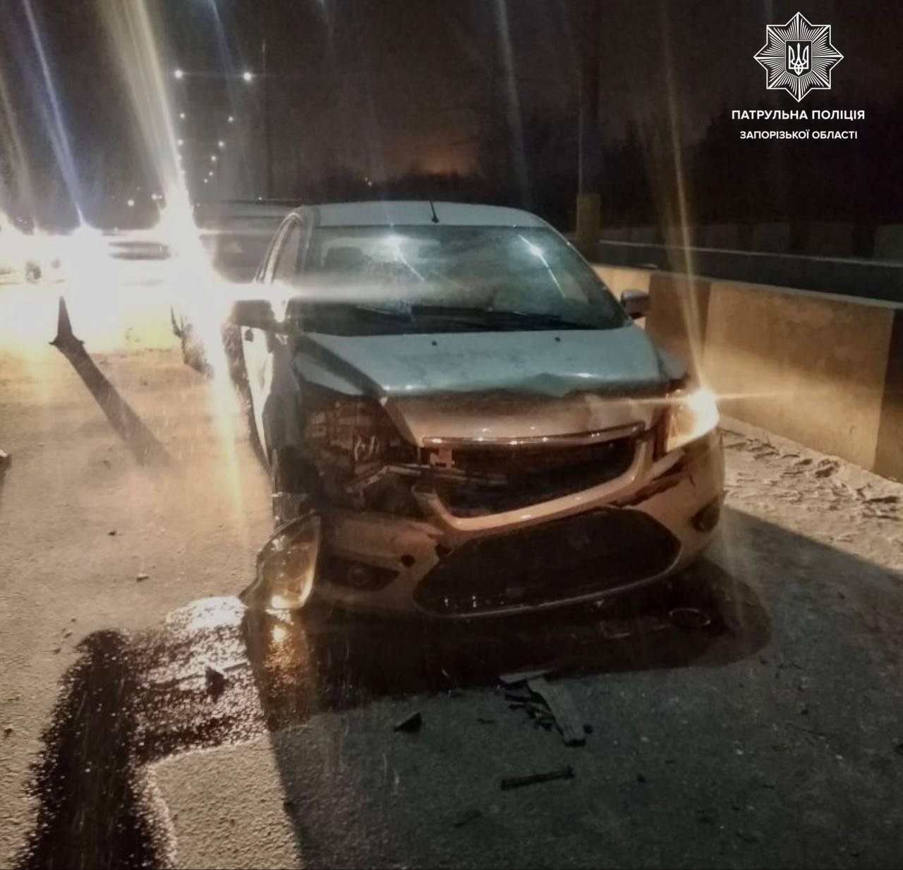 В Запорожье по вине выпившего водителя произошла тройная авария 