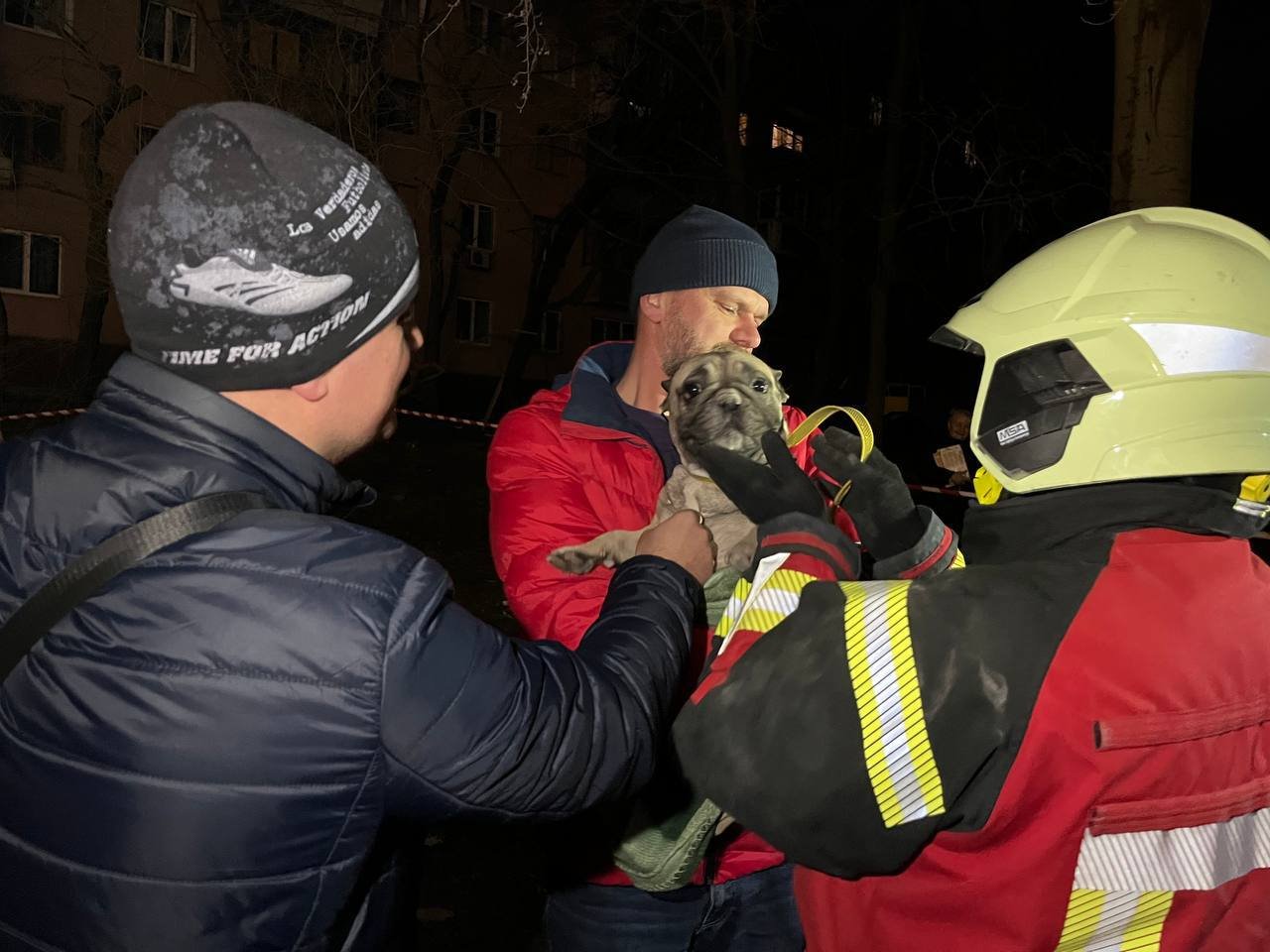 У Запоріжжі з-під завалів будинку рятувальники дістали собаку 