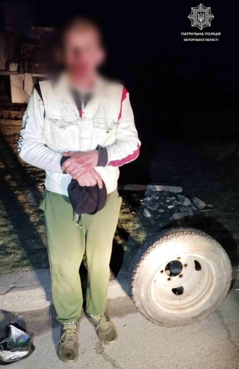 У Запоріжжі під час комендантської години затримали крадія