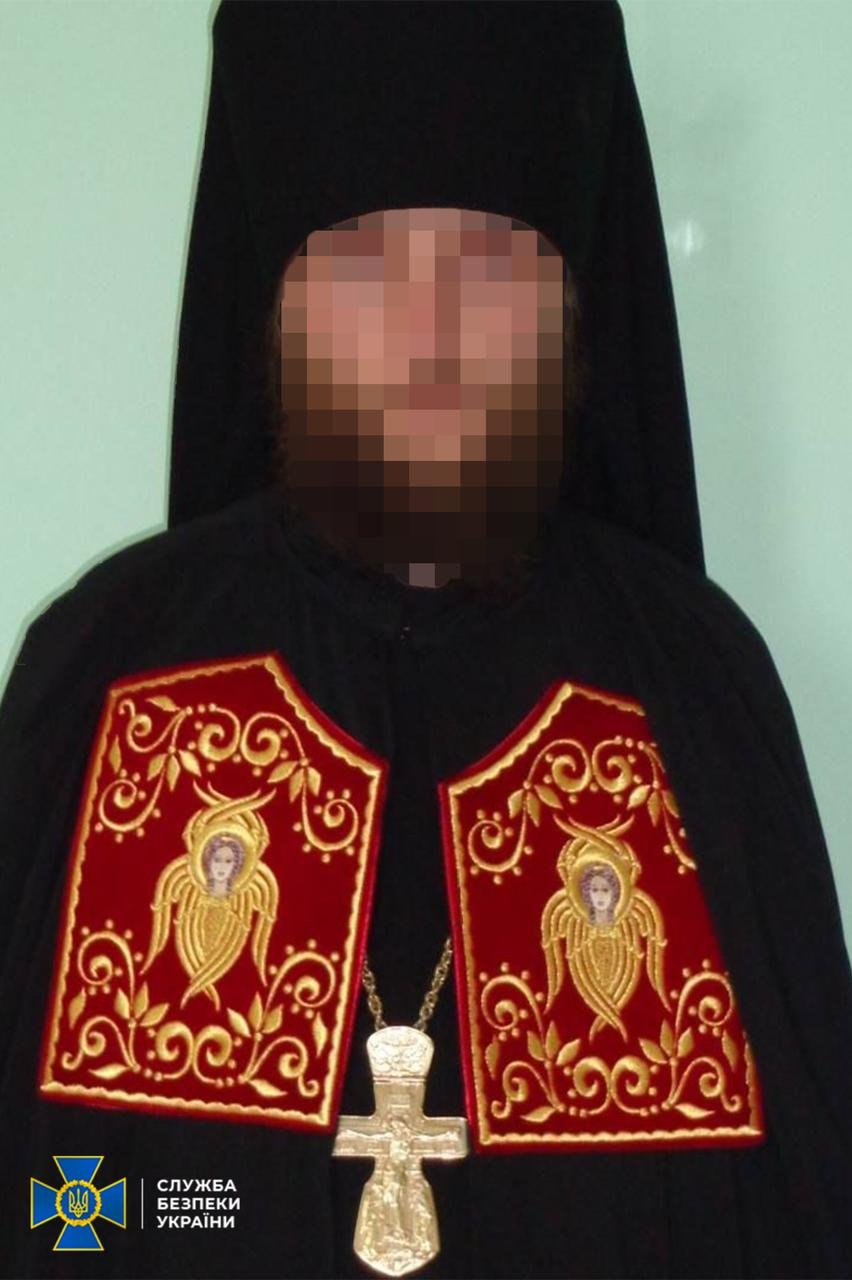 СБУ повідомила про підозру в колаборантстві настоятелю чоловічого монастиря УПЦ у Мелітополі