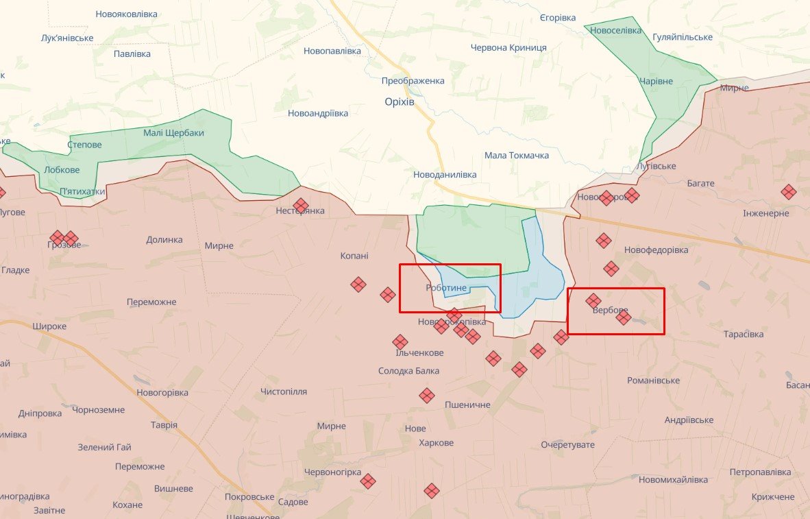 На Мелітопольському напрямку Сили оборони продовжують наступ в районі двох населених пунктів 