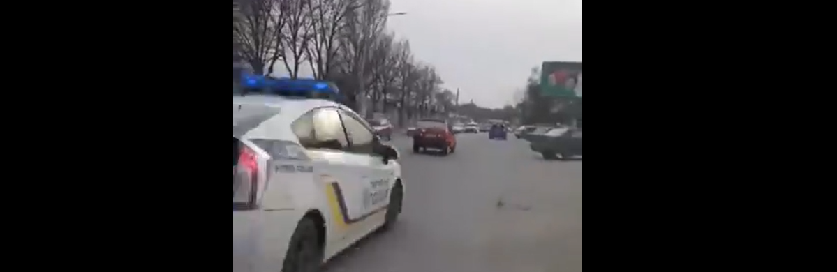 В Запорожье полиция устроила погоню за пьяным водителем, совершившим ДТП, - ВИДЕО
