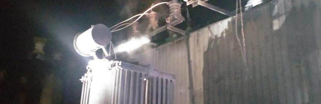 На электроподстанции под Запорожьем горел трансформатор 